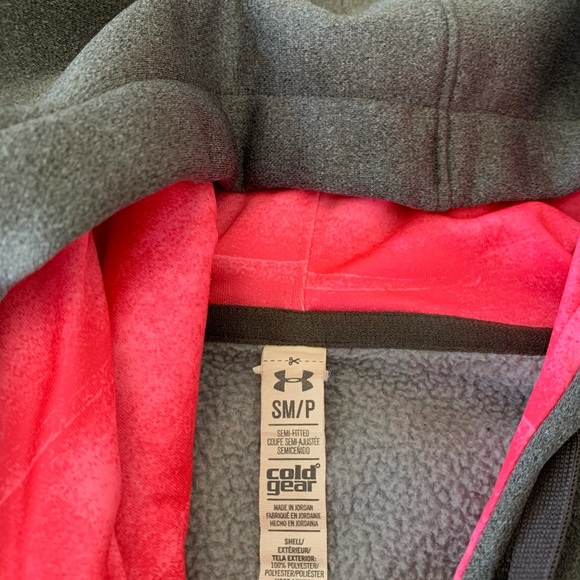 Women’s Grey/Pink Under Armour Hoodie - Picture 5 of 6